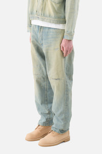 No.37 Washed Wide Denim Pants