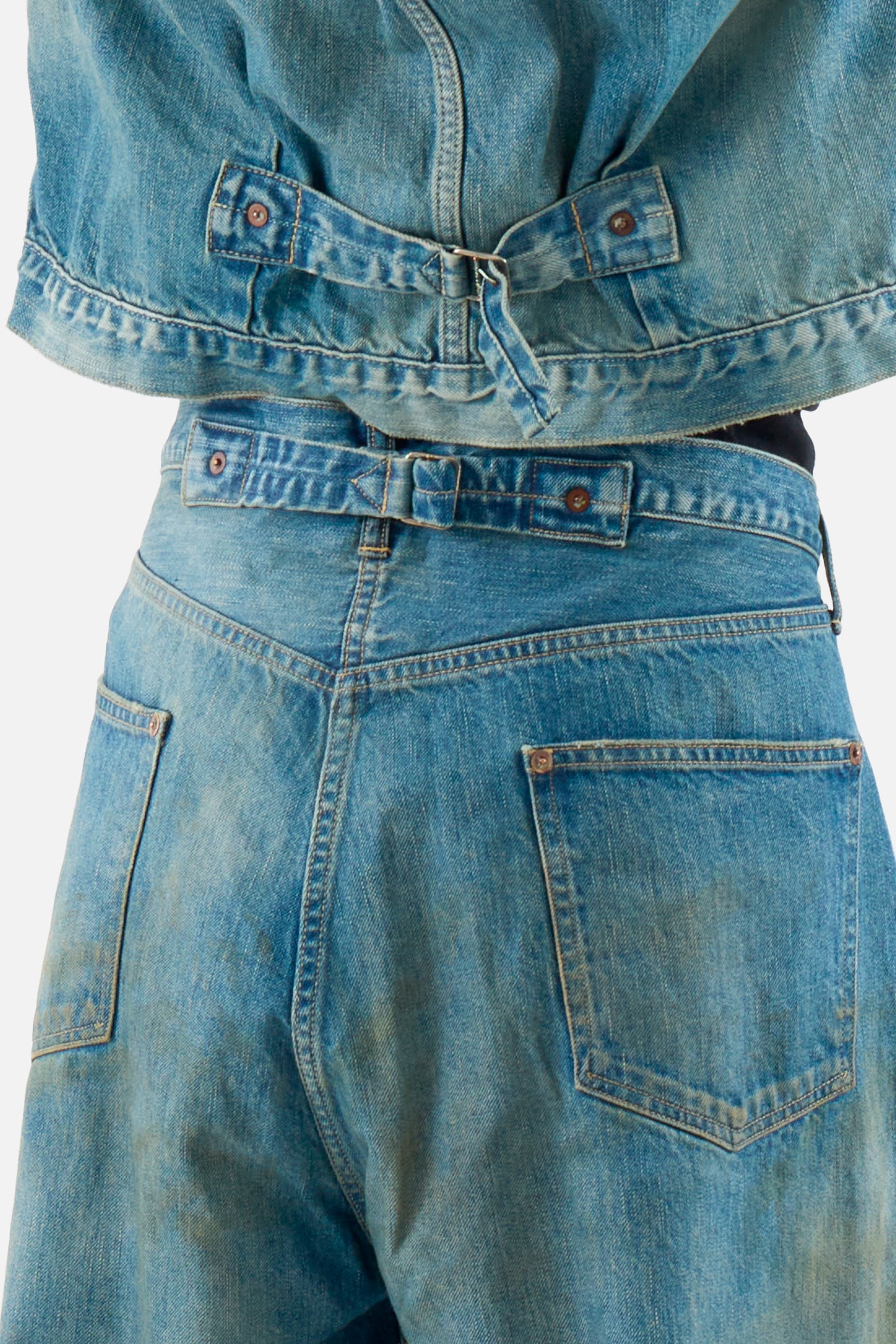 No.37 Washed Wide Denim Pants