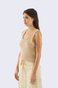 Brushed Super Kid Mohair Knit Tank