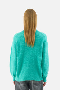 Brushed Wool Cashmere Silk Knit P/O