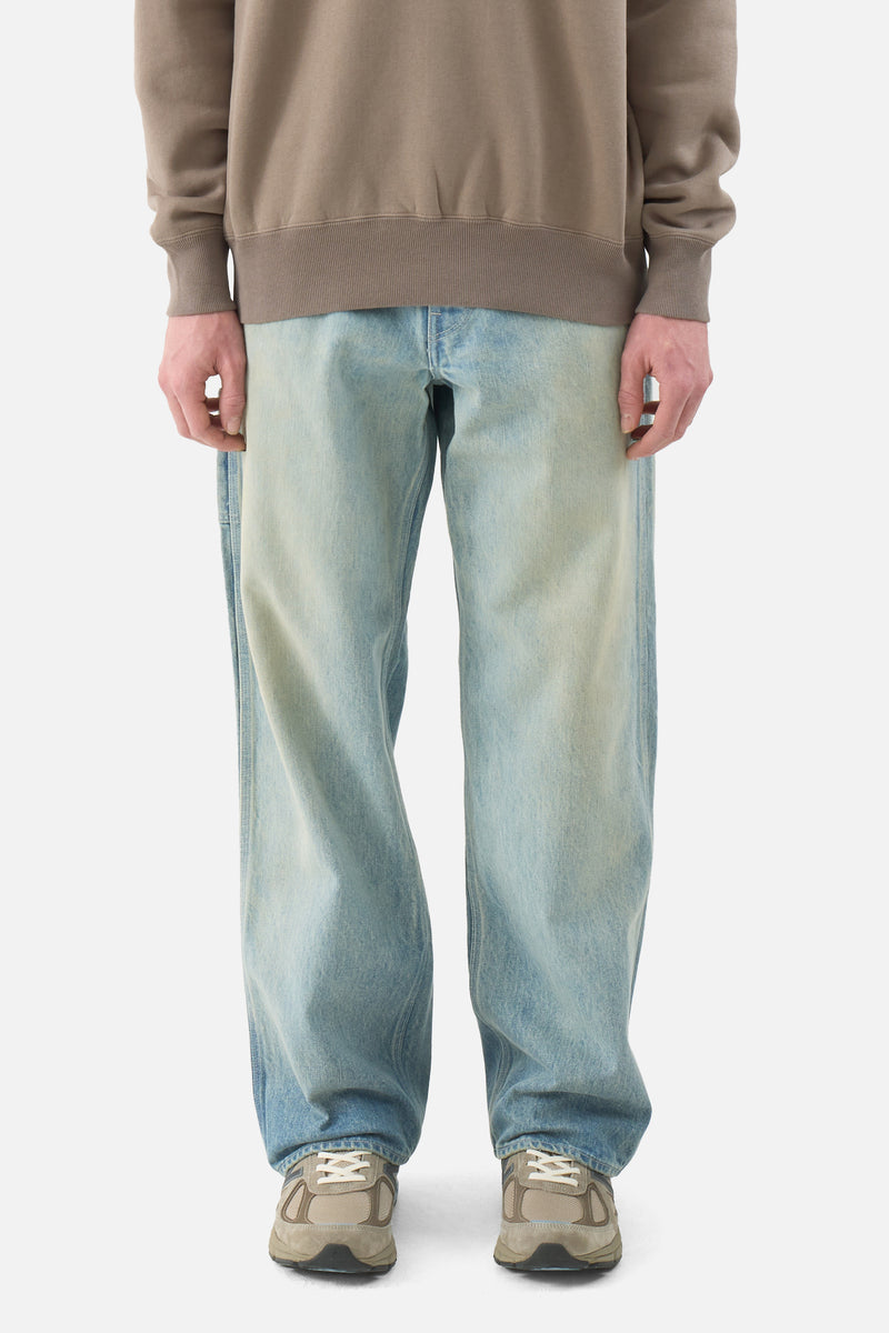 Selvedge Faded Heavy Denim Painter Pants