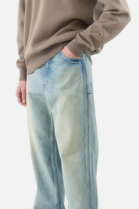 Selvedge Faded Heavy Denim Painter Pants