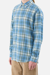 Airy Wool Check Shirt