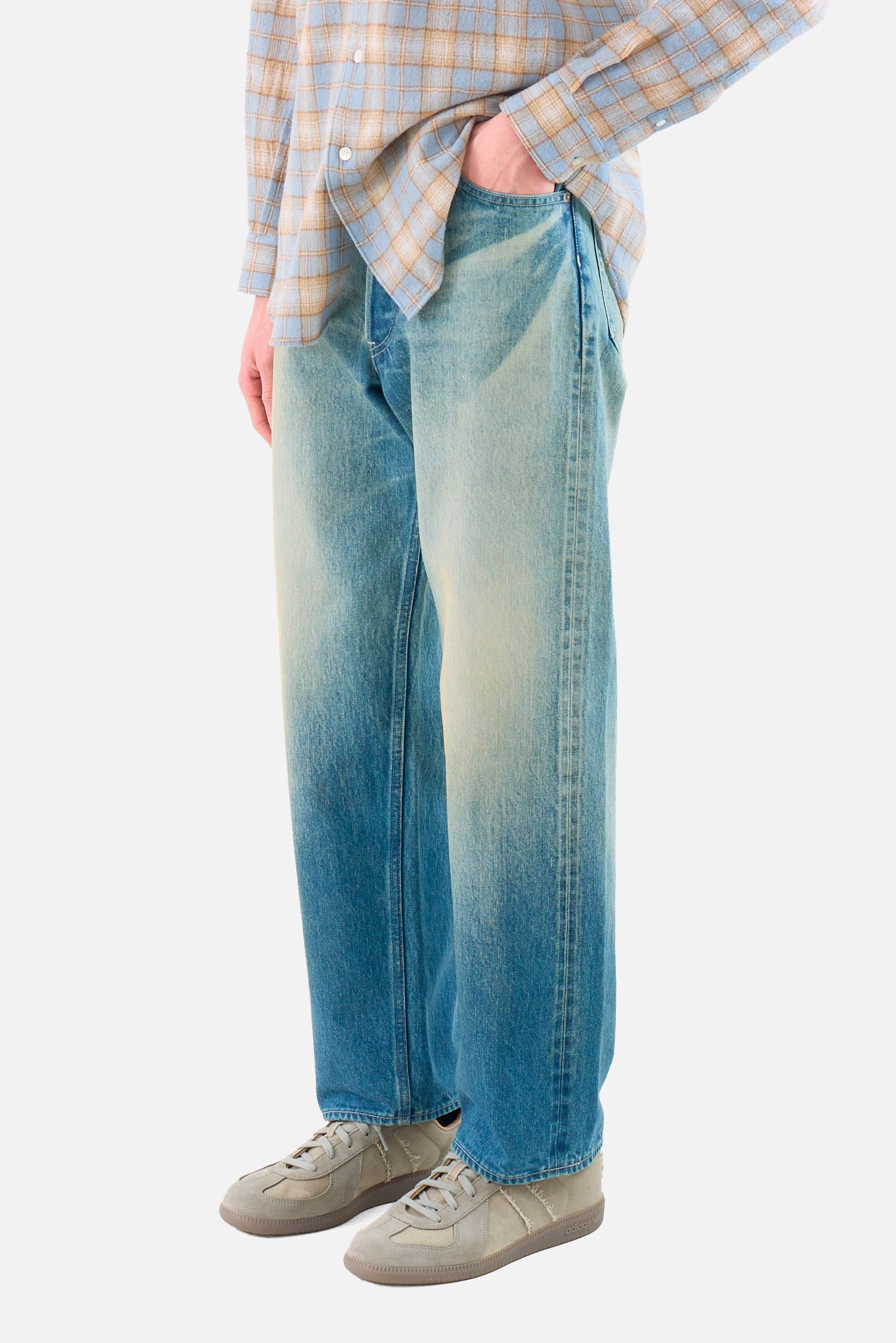 Heavy Denim Wide Pants