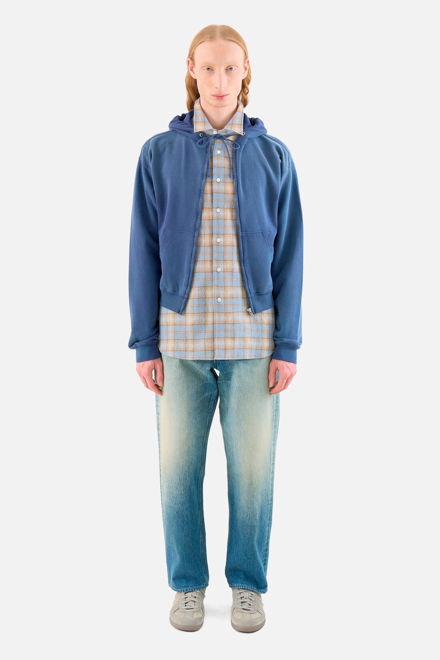 Light Sweat Zip Parka