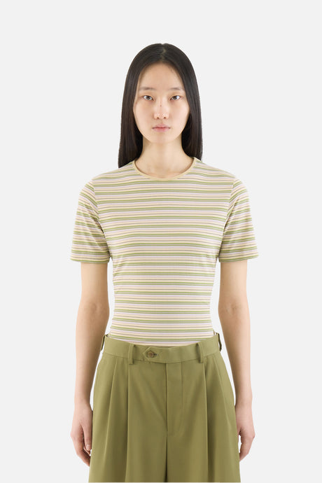 Hard Twist Cotton Border Tee