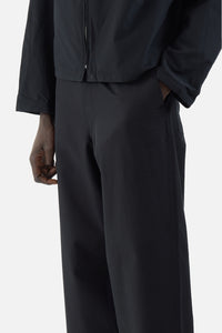 Washed Finx Silk Chambray Belted Pants