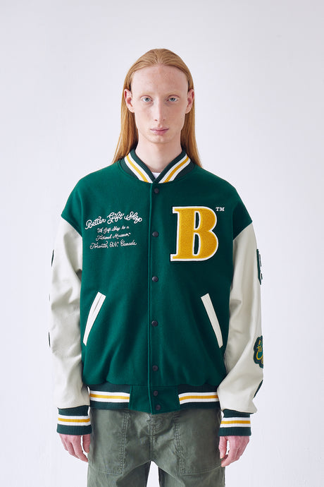 Roots Gallery and Gift Shop 2023 Leather Varsity Jacket