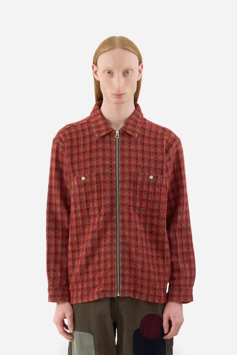 Check Mate Flannel Zip Shirt