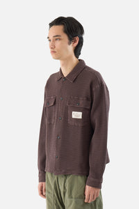 Waffle Button Front Shirt