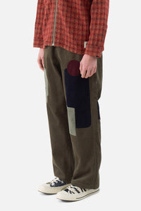 Patchwork Cord-Climber Pant