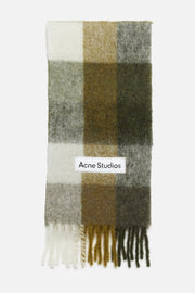 Écharpe À Carreaux En Mohair