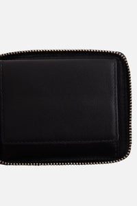 SA7100SE Silver Eyelet Black Wallet