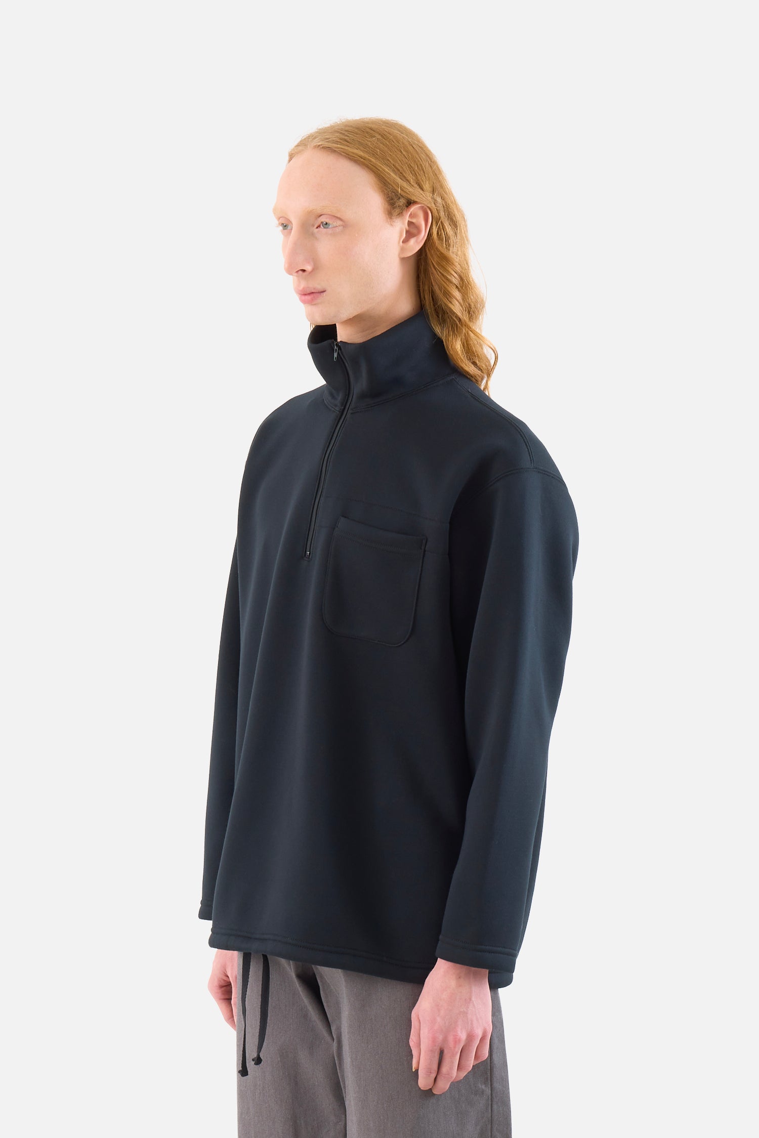 Zip Mock Neck