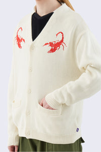 Embroidered Scorpion Cardigan