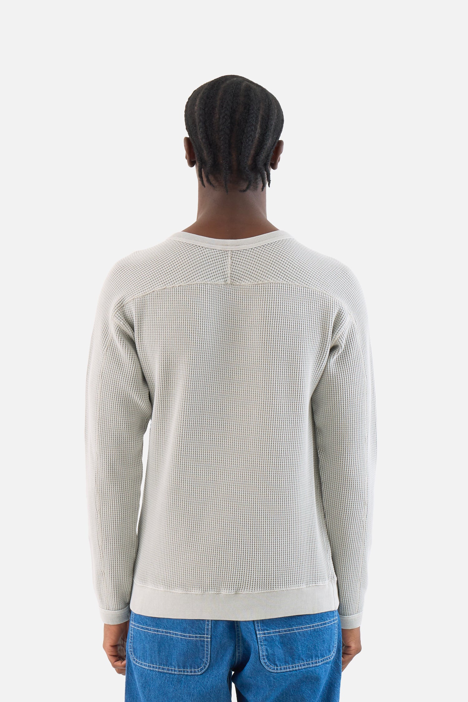 Waffle Crew Pullover
