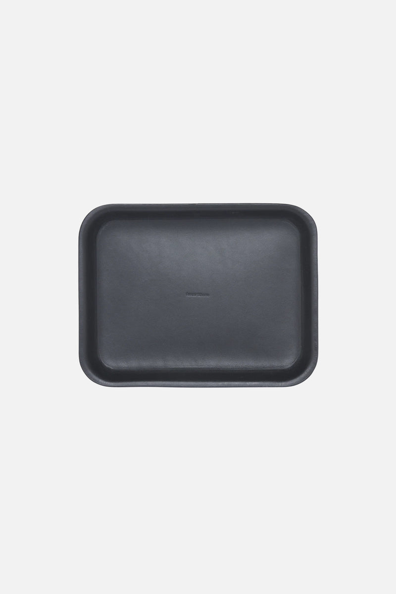 Leather Tray L Black