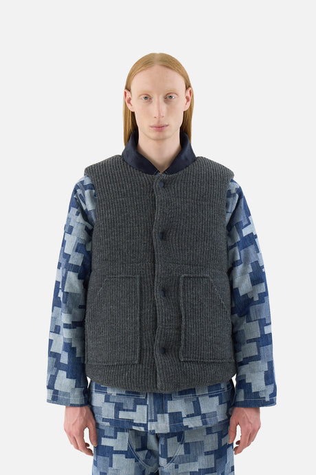 Padded Wool Vest