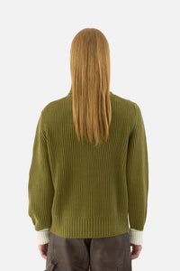 Turtleneck Rib Knit Sweater