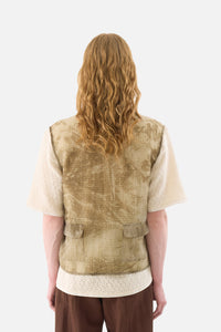 Camo Organza Multi-Pocket Vest