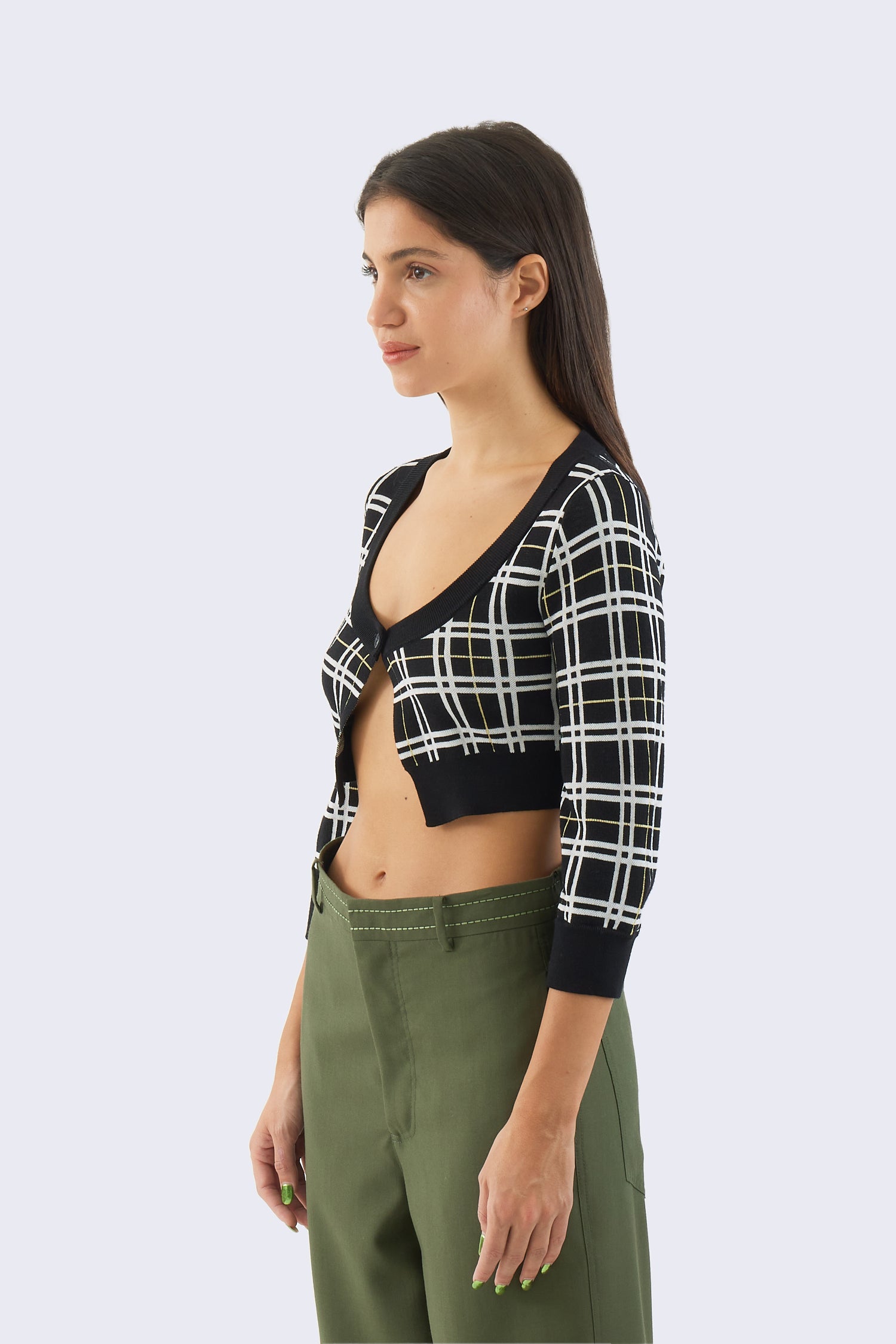 Light Wool Techno Check