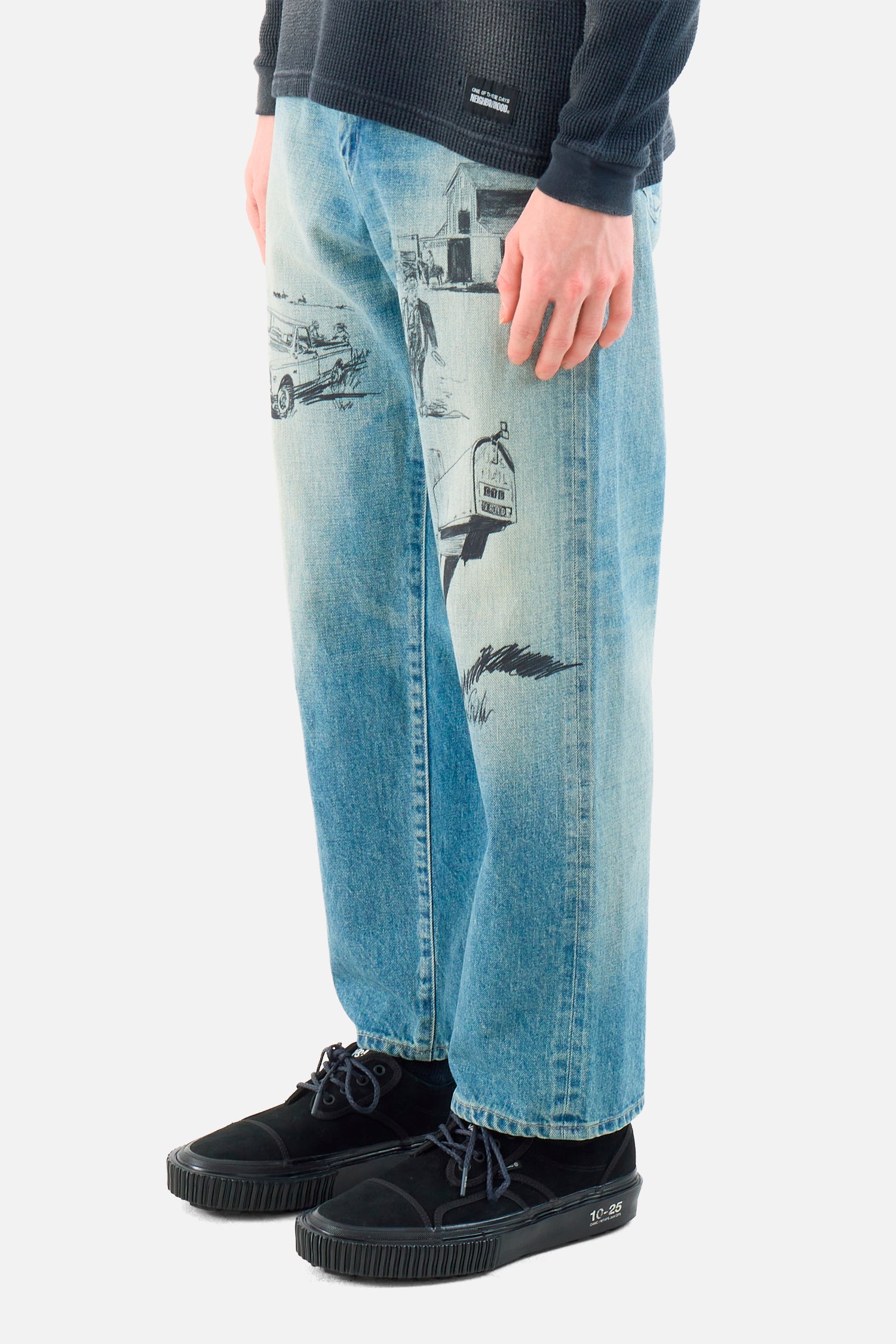 Washed DP Basic Denim Pants