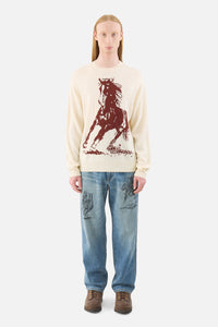 Running Horse Knit Sweater