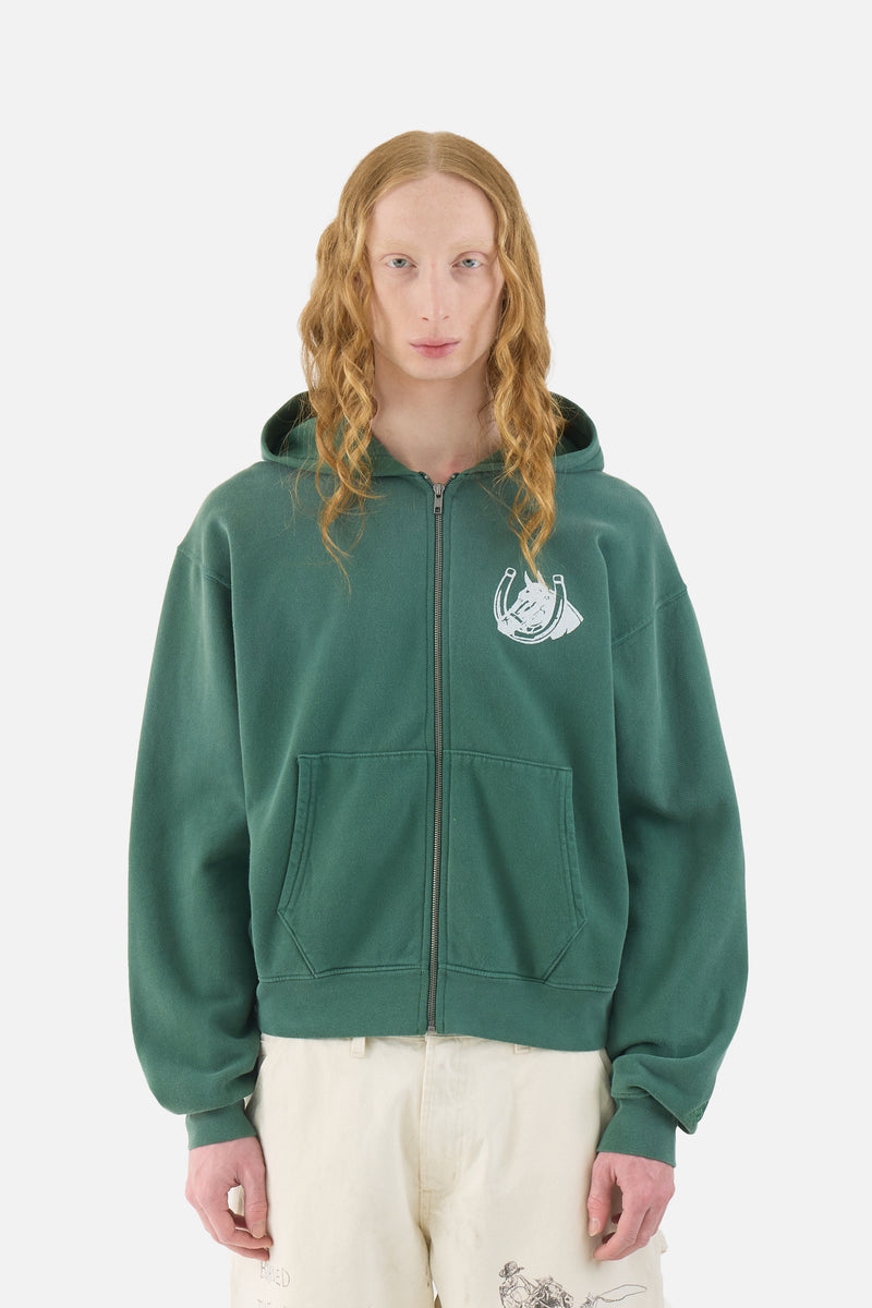 Valley Rider Zip Up Hooded Sweatshirt