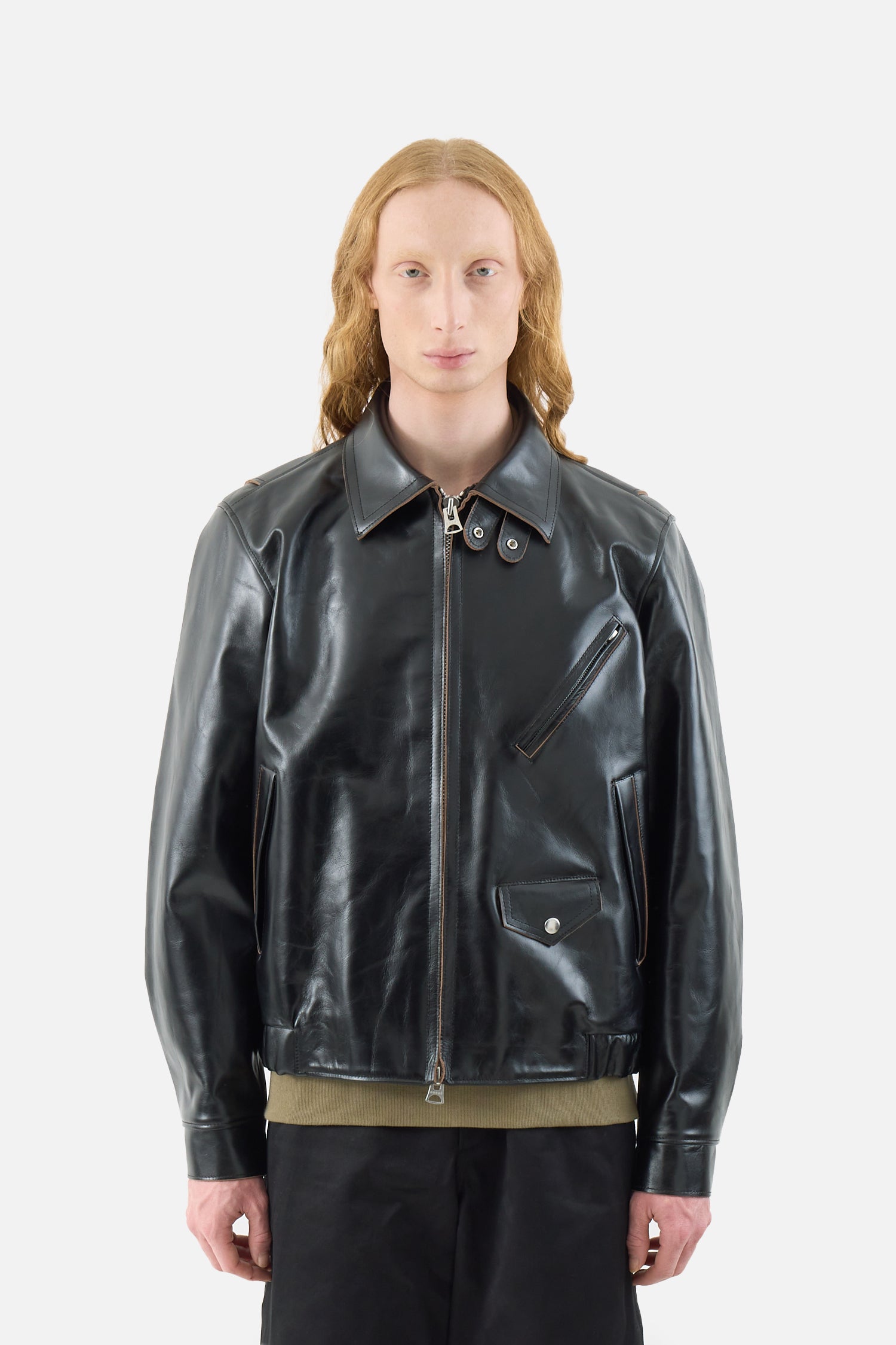 sacai 25ss leather jacket size1