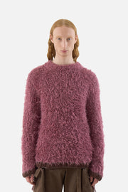 Furry Knit Pullover