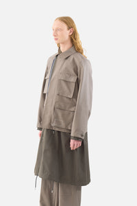 x WTAPS Cotton Back Satin Coat