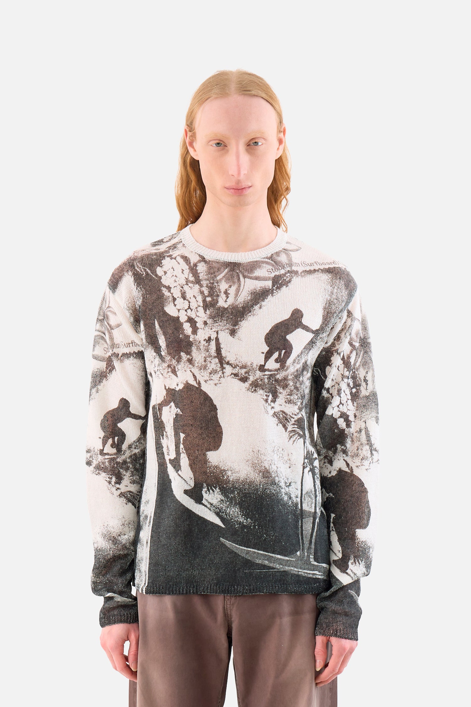 Printed Knitted Sweater