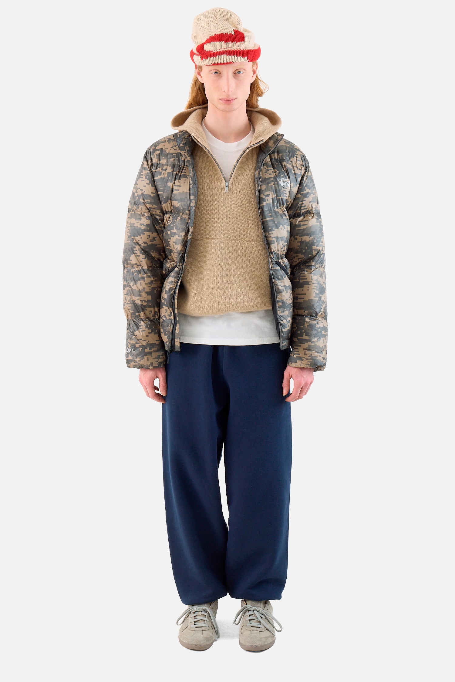 Quarter Zip Knit Hoodie