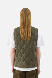 Military Crew Neck Down Vest