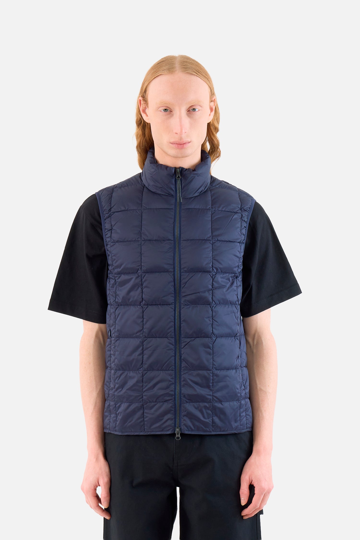 High Neck Zip Down Vest