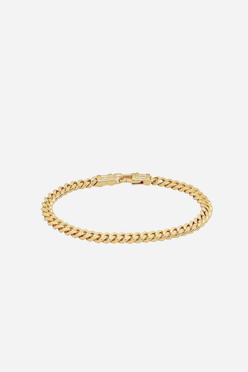 Curb Bracelet M Gold