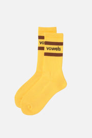 Stripe Rib Crew Socks