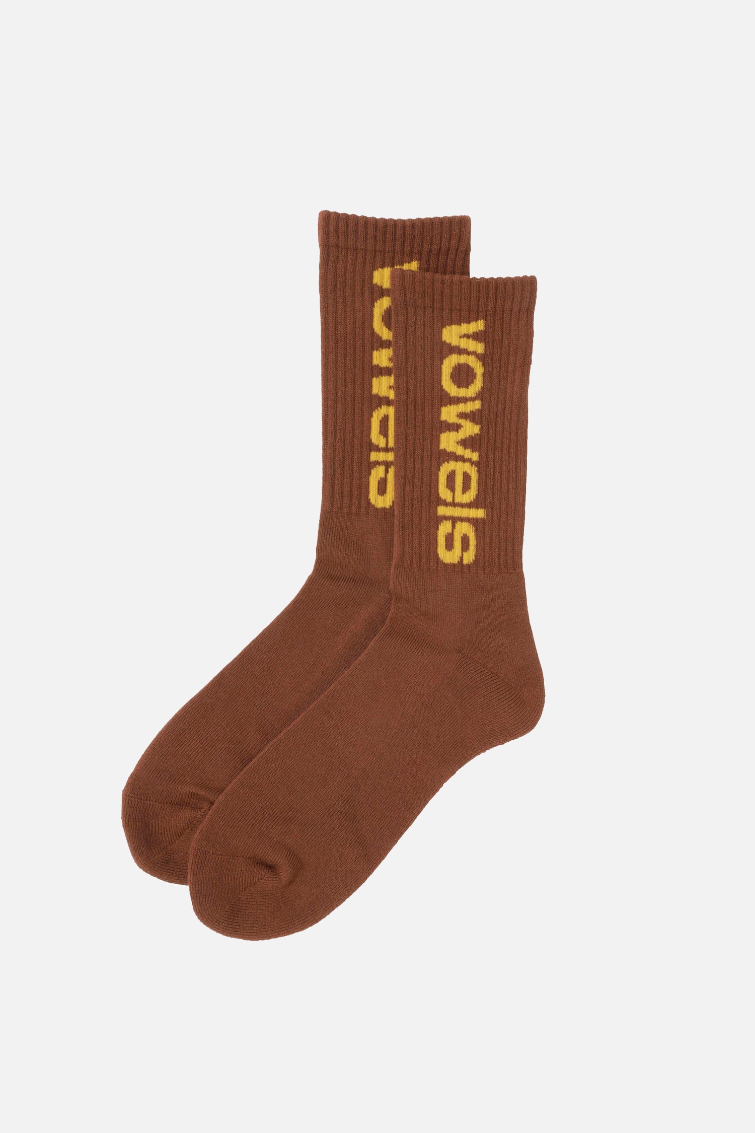 Solid Rib Crew Socks