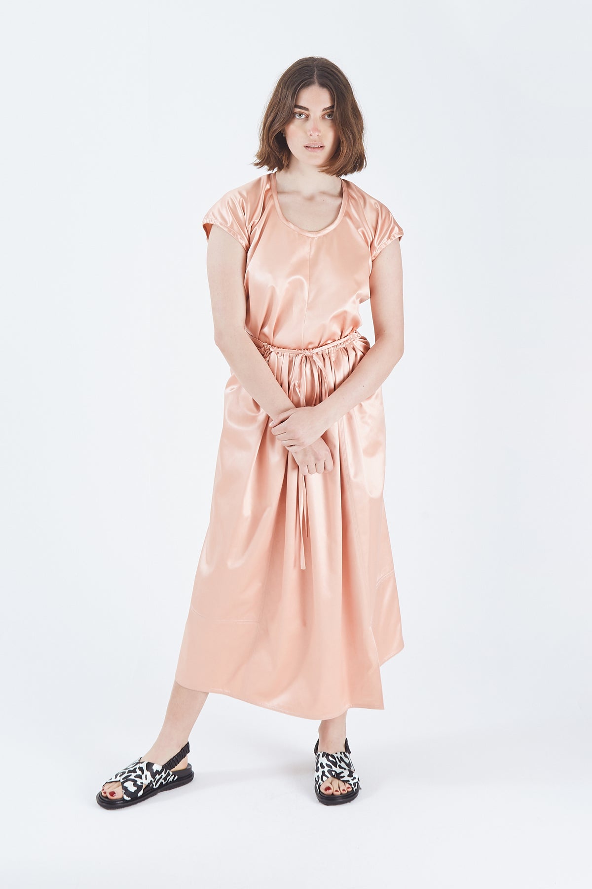 Pink Acetate Skirt