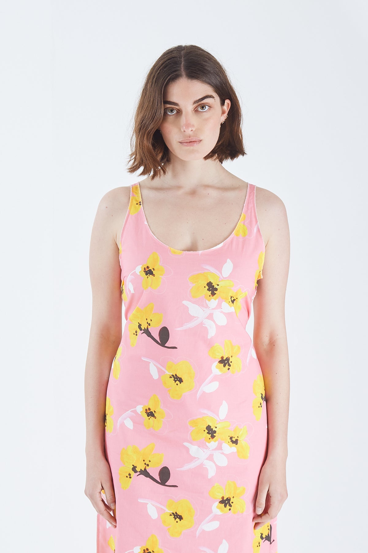 Floral Laced Tank Dress