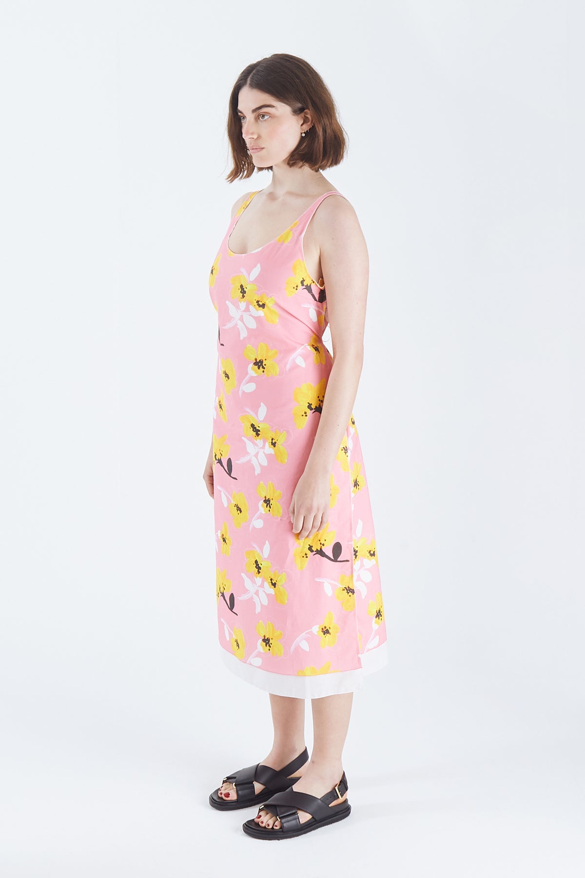Floral Laced Tank Dress