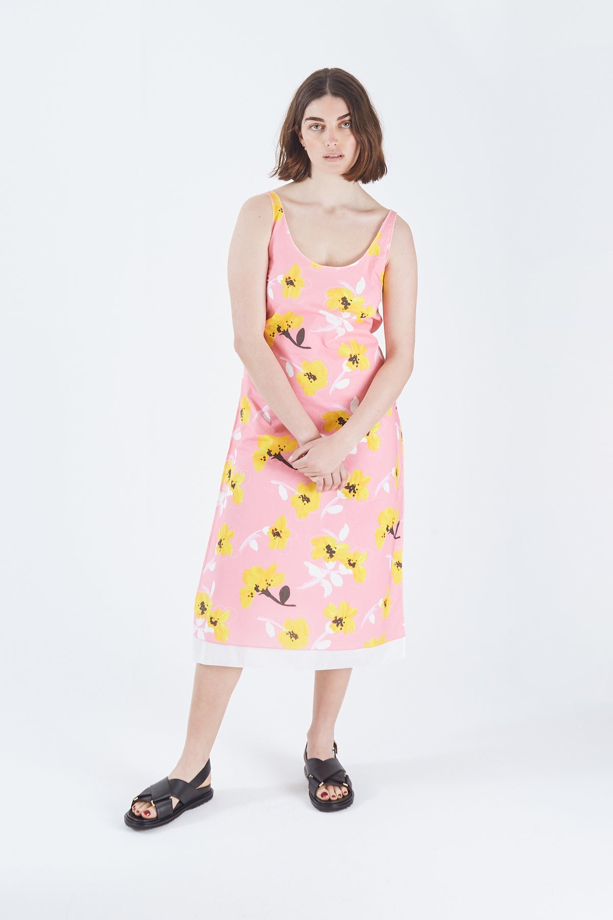 Floral Laced Tank Dress