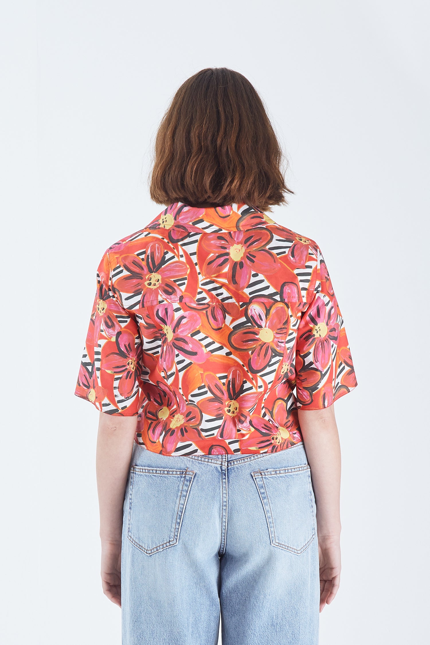 Floral Cropped Shirt
