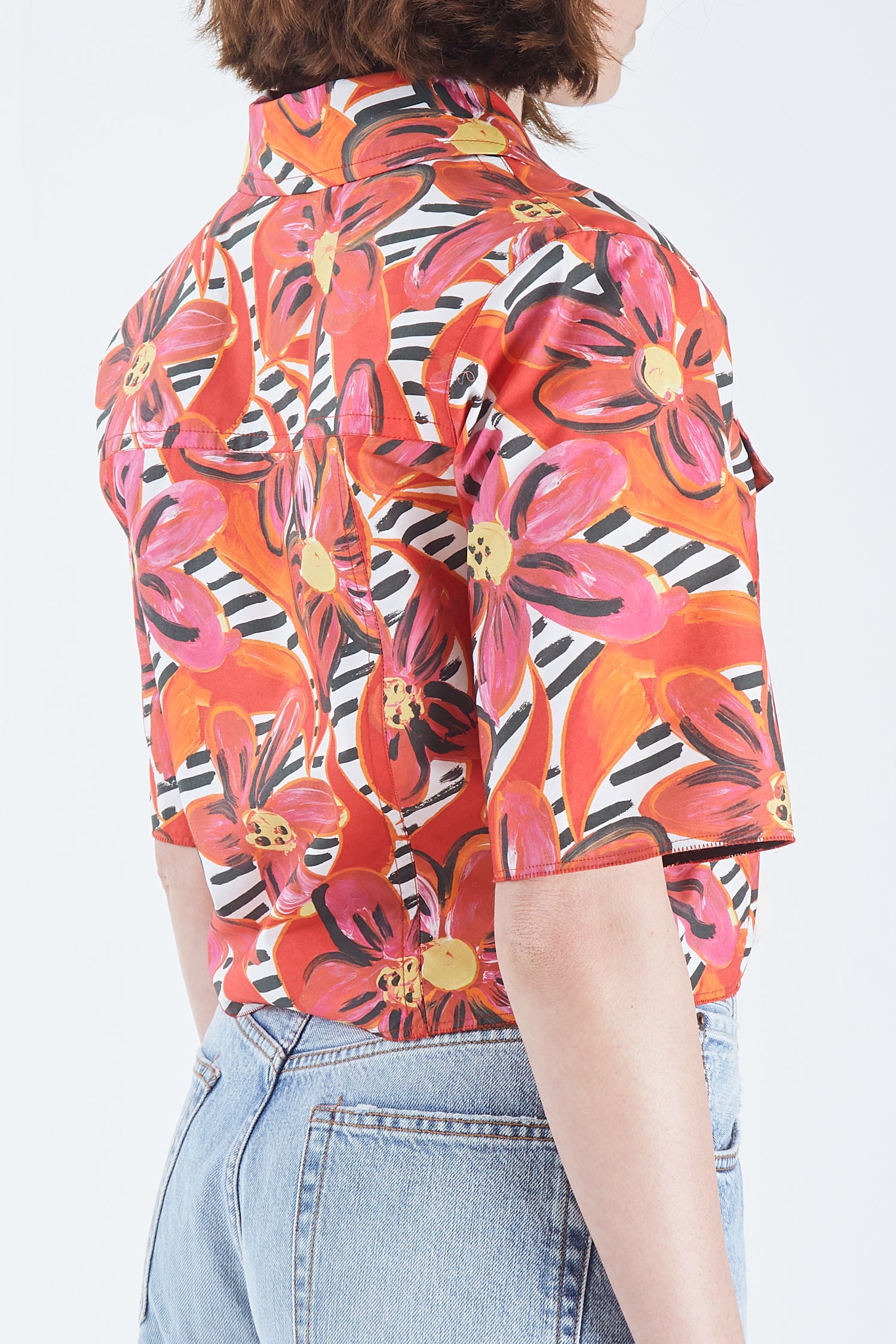 Floral Cropped Shirt