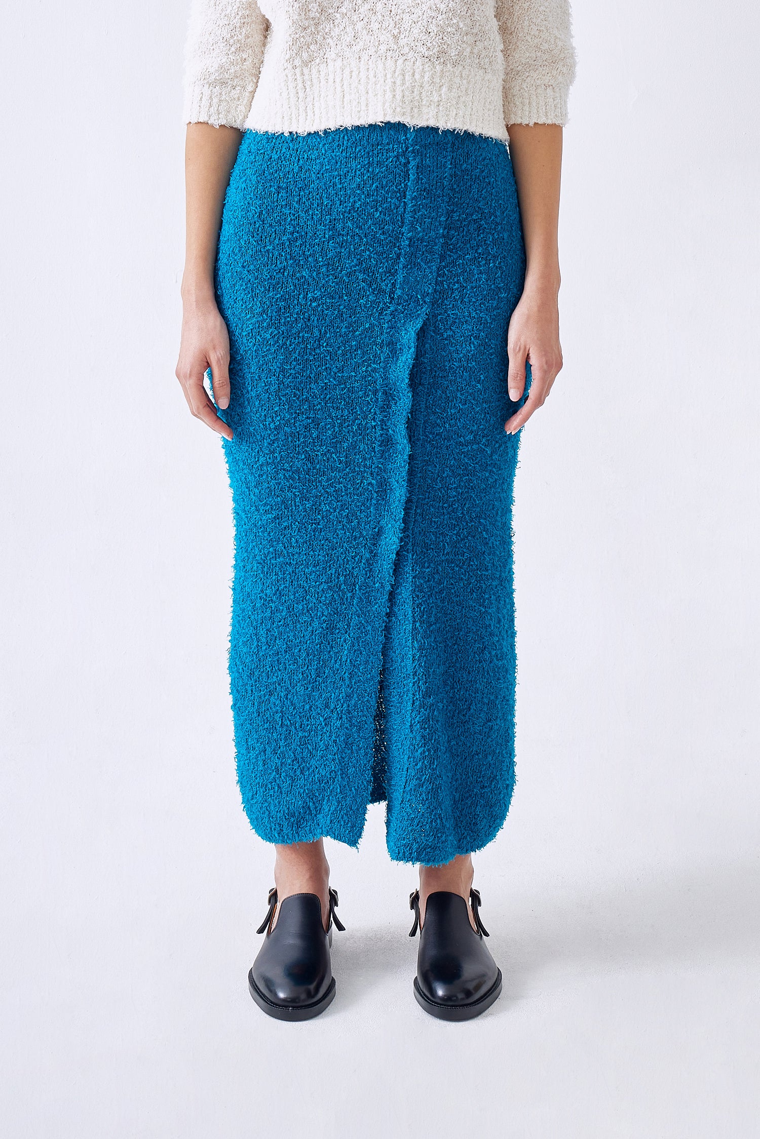 AURALEE / LINEN COTTON MOLE KNIT SKIRT | nate-hospital.com