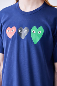 Mens Triple Hearts T-Shirt