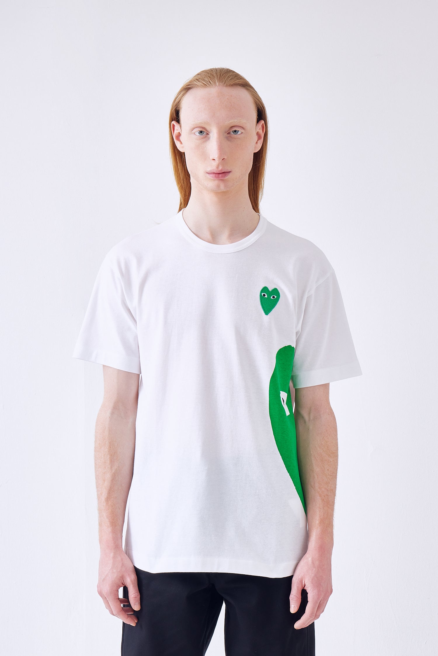 Mens Green Heart T Shirt