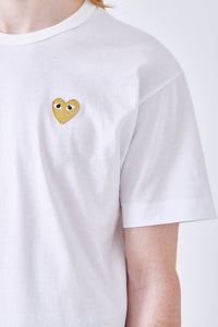 Mens T-Shirt Gold Heart