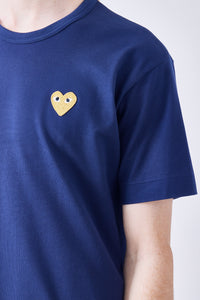 Mens T-Shirt Gold Heart
