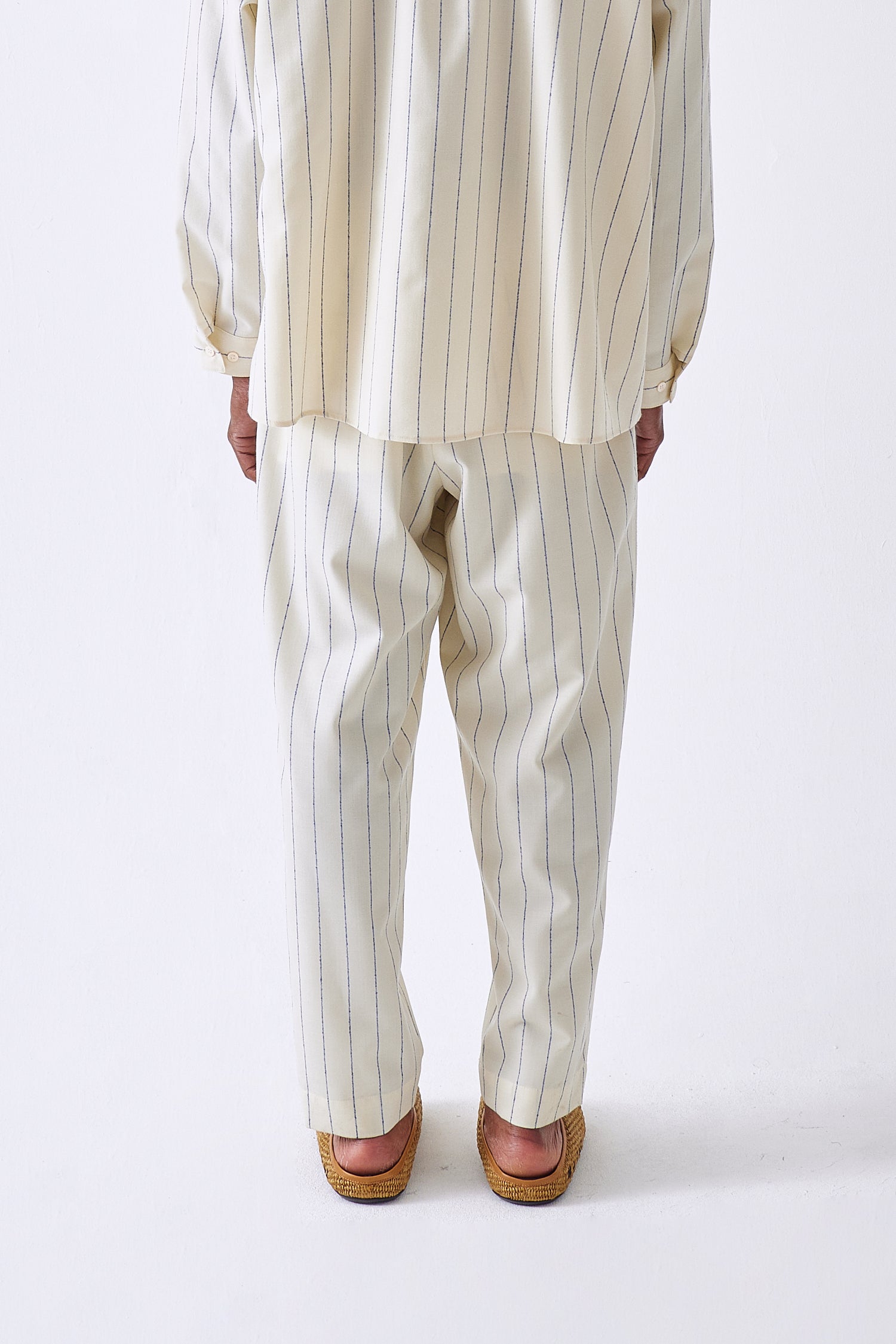 Pin Stripe Wool Fresco